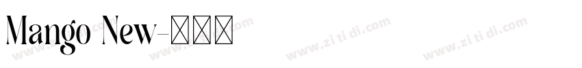 Mango New字体转换